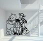 Preview: 37168 Winnie Puu mit Freunden Wandtattoo